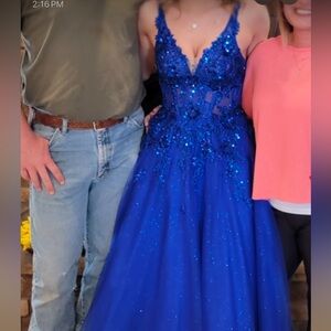 Mori Lee Royal Blue Dress